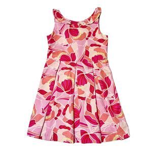 Janie And Jack Peony Print Pique Dress Size 10